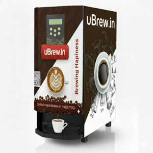 Premix Coffee Tea Vending Machine 2 Lane